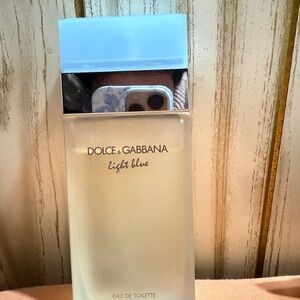 Dolce & Gabbana Light Blue Fragrance with Clear and Blue Design